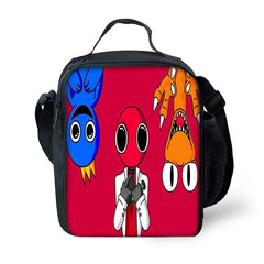 Rainbow Lunch Bag Kid Waterproof Portable Zipper Thermal Oxford Cooler