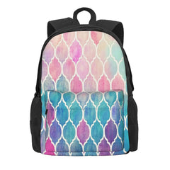 Pastel Watercolor Moroccan Backpacks