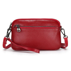 Leather Shoulder Bags Small Messenger Bags Casual Clutch Bags