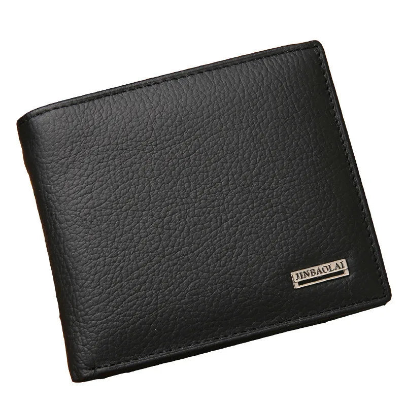 Cowhide Wallets for Men Short Wallet Portefeuille Homme Fashions Purses