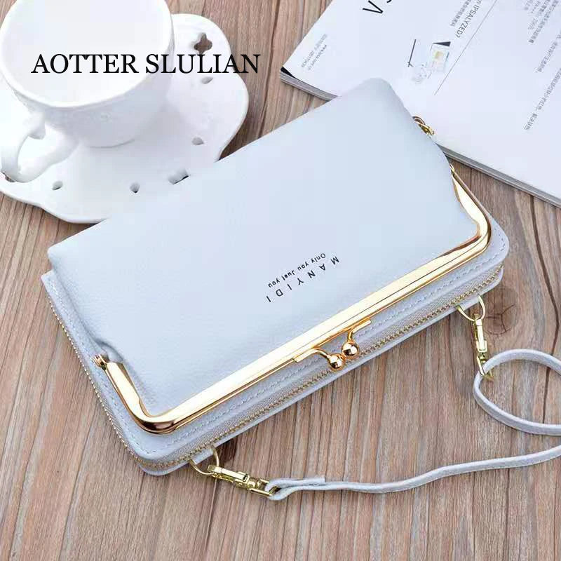 Rectangle Crossbody Bag PU Leather Shoulder Messenger Bag Handbag