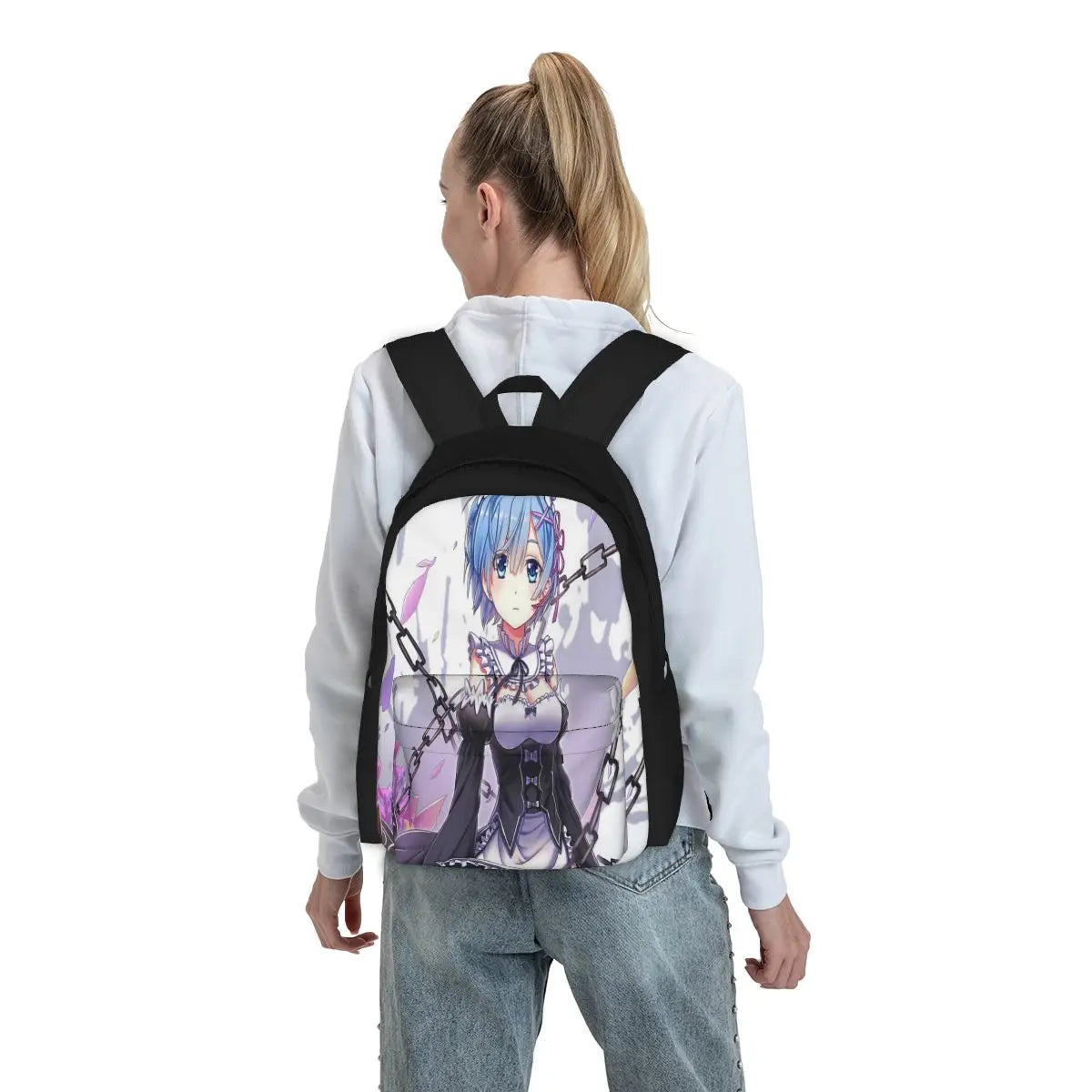 Rem Backpacks Men's School Bag Handbag Youth Women