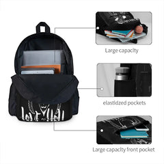 I Love You Backpacks Men's Bags Women Zipper School Girls