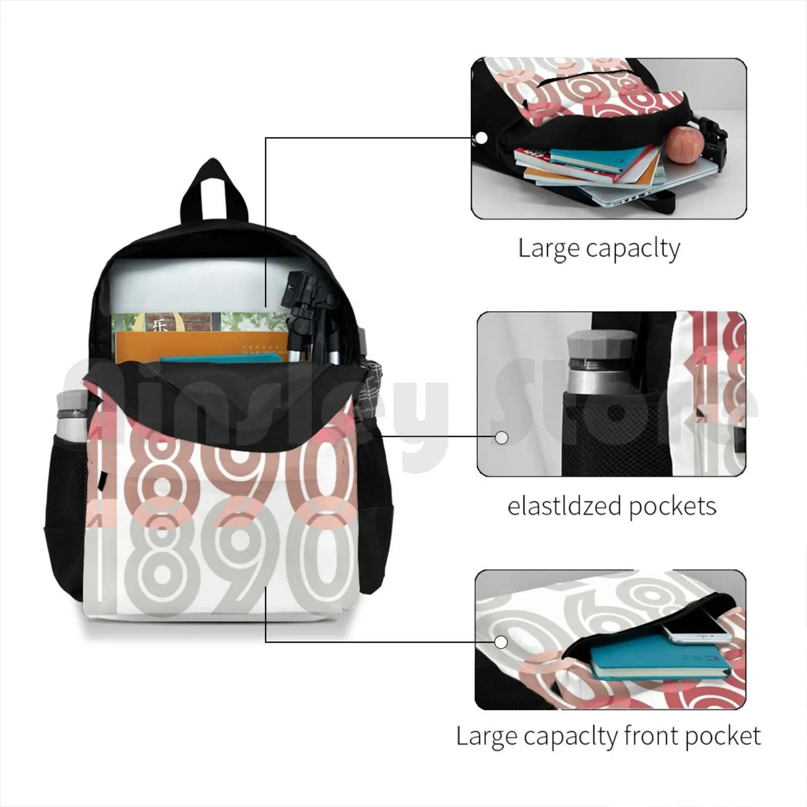 1890 Repeat Outdoor Hiking Backpack Waterproof Camping