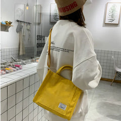 Retro Art Canvas Crossbody Bags for Women Cotton Zipper Handbags