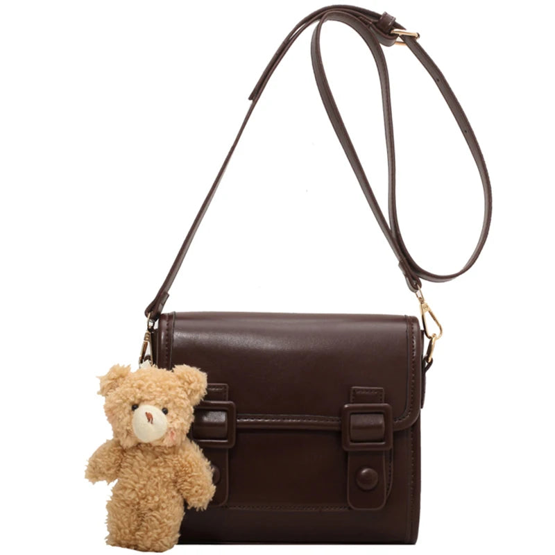 Retro Messenger Bag Women's Mini Flap Bag All-match Side Bag for Ladies