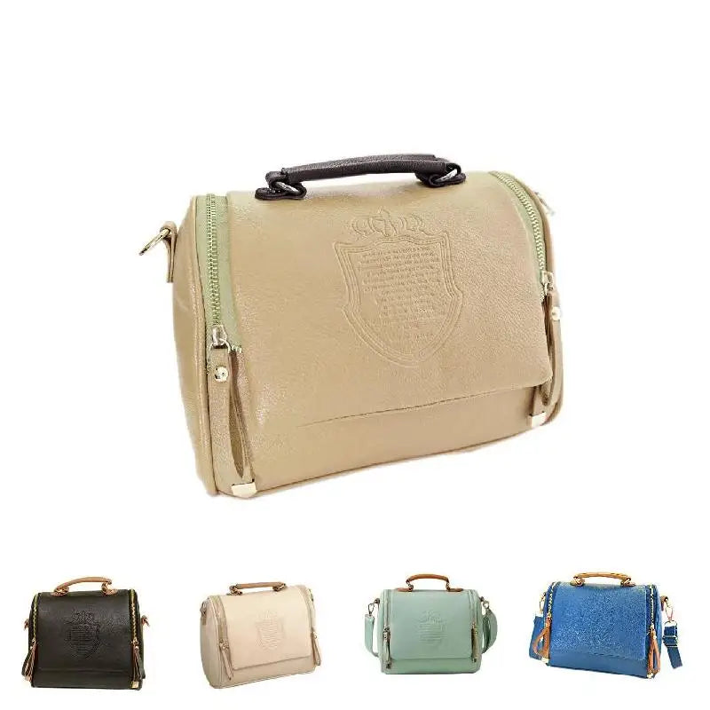 Retro British Style Handbag Women Shoulder Slope Bag-WT