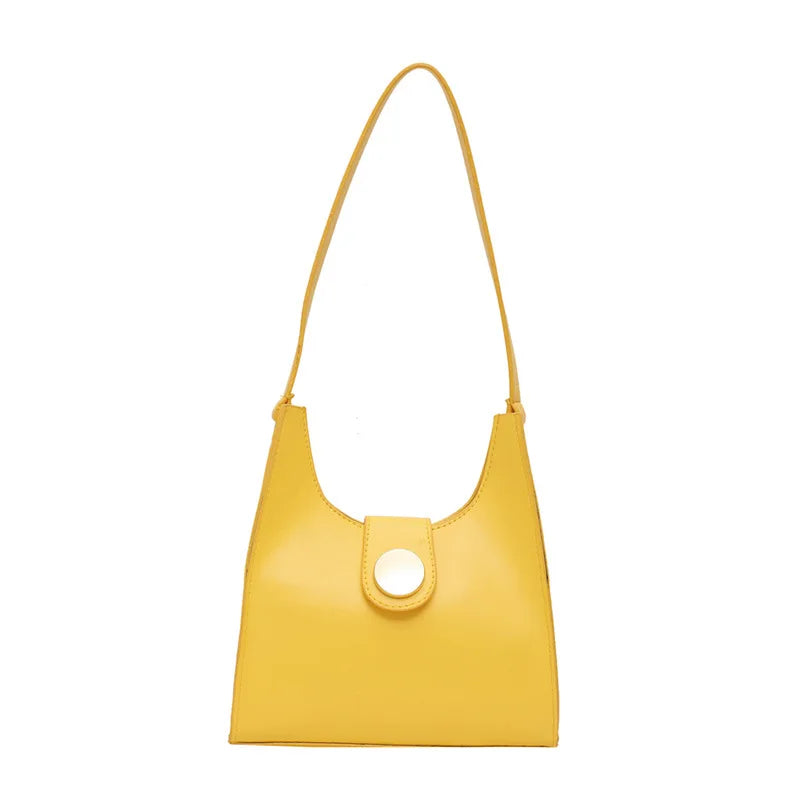Retro Bucket Bag PU Leather Handbag Large Capacity Shoulder Messenger Bag