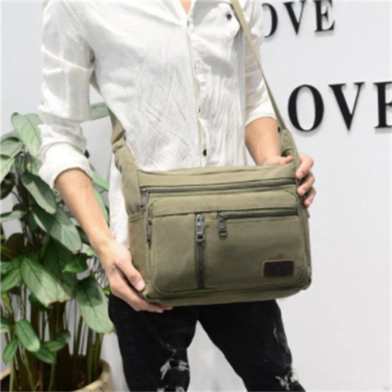 Retro Casual Shoulder Bag Canvas Outdoor Diagonal Unisex Messenger Bag
