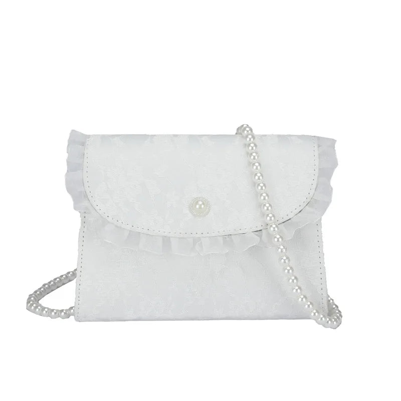 Vintage Lace Ladies Crossbody Bag Small Square Shoulder Purse Handbag