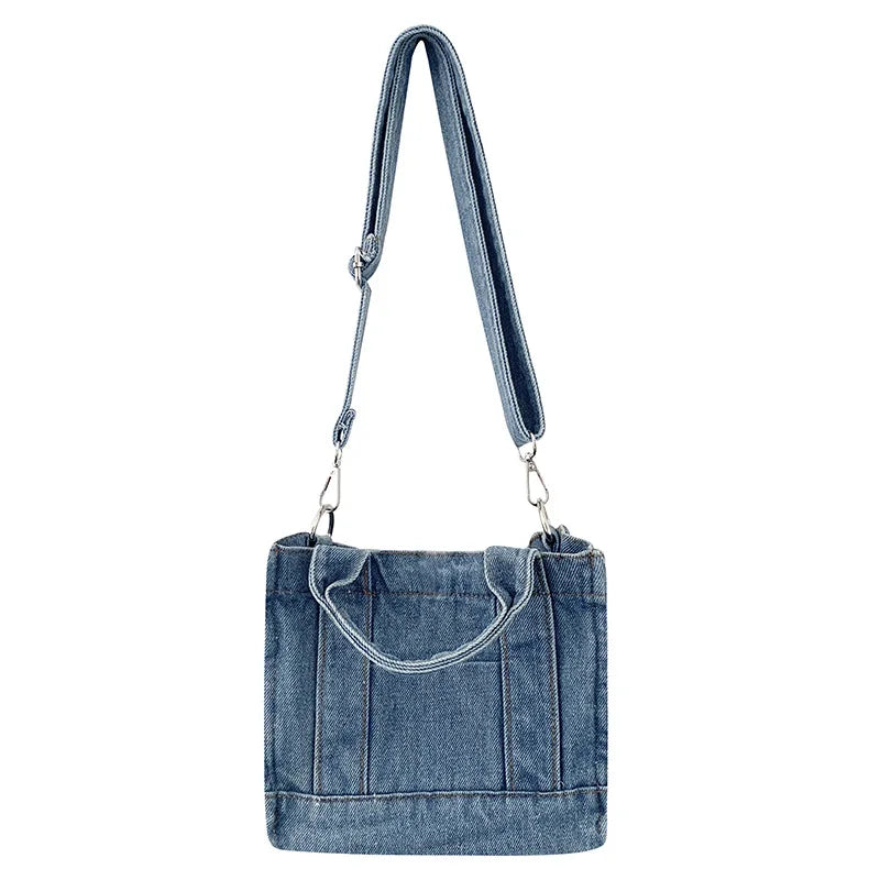 Retro Denim Messenger Shoulder Bag Handbag