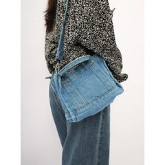 Retro Denim Messenger Shoulder Bag Handbag