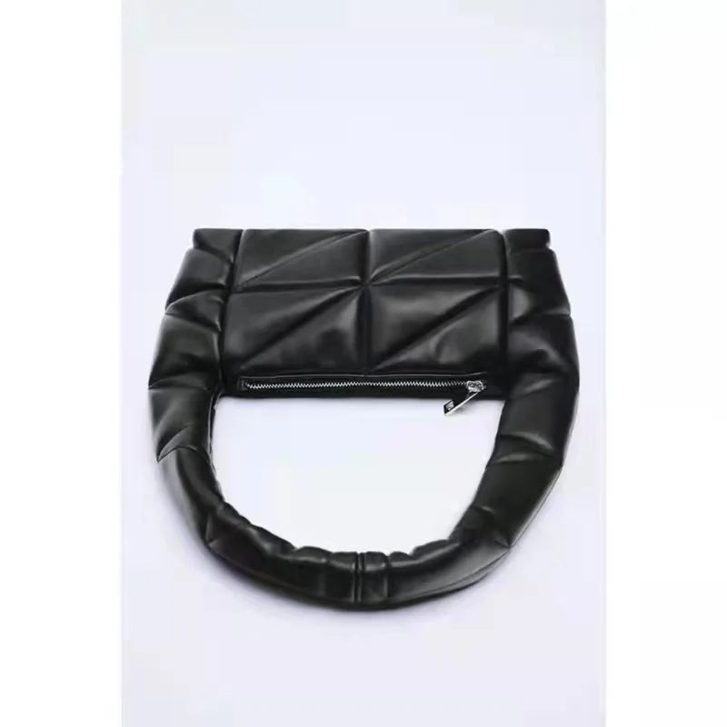 Retro Underarm Bags for Women Solid Tote Shoulder Bag