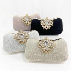 Retro Fine Silver Pink Clutch Ladies Dress Evening Bags