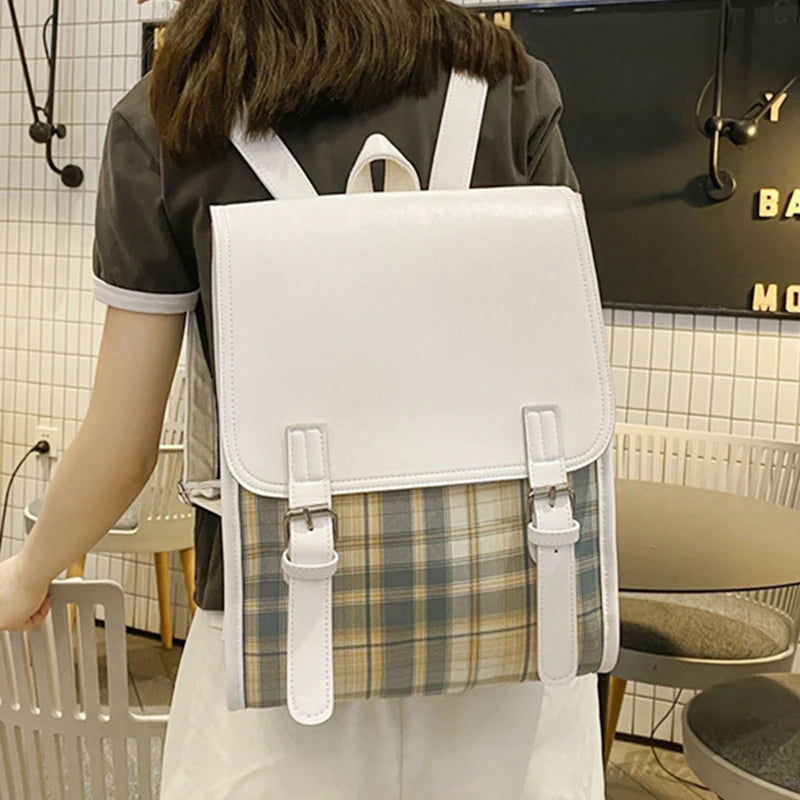 Retro Japanese Schoolbag Women Backpack Large Capacity Rucksack