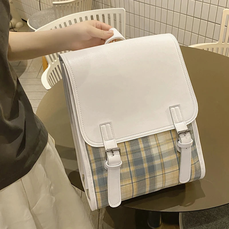 Retro Japanese Schoolbag Women Backpack Large Capacity Rucksack