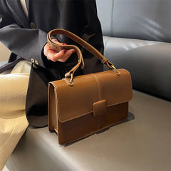 Retro Leather Flap Crossbody Bags for Women Small