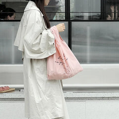 Retro Literary Canvas Bag Women Shoulder Bag Shopping Bag Shopper Ladies