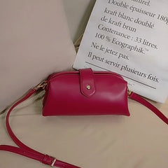 Retro Mini Crossbody Bag Multi-pocket Leather Handbag