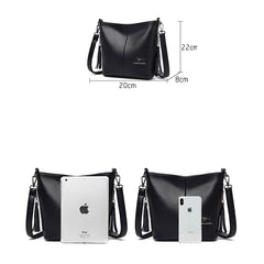 Retro PU Leather Ladies Tassel Handbag High Shoulder Strap Shoulder Bag