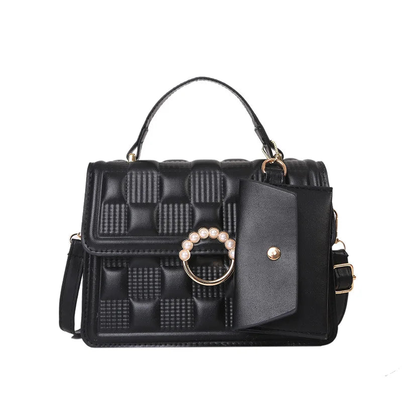 Retro Portable Small Square Bag Women's Bag Versatile Shoulder Messenger Bag