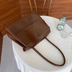 Retro Pu Laptop Capacity Women Business Briefcase Messenger Bag