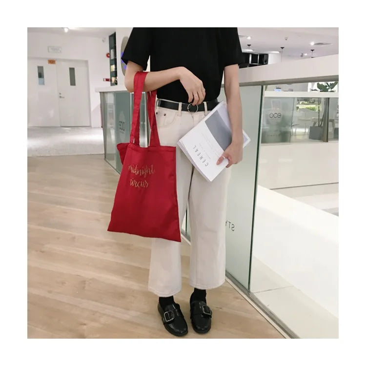 Retro Satin Women Shoulder Bags Embroidery Casual Flap Tote Handbags
