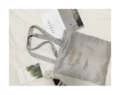 Retro Satin Women Shoulder Bags Embroidery Casual Flap Tote Handbags