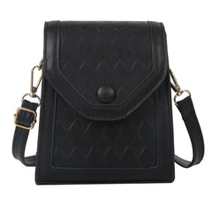 Retro Shoulder Bag Women's Vertical Square Bag Embossed Crossbody Bags
