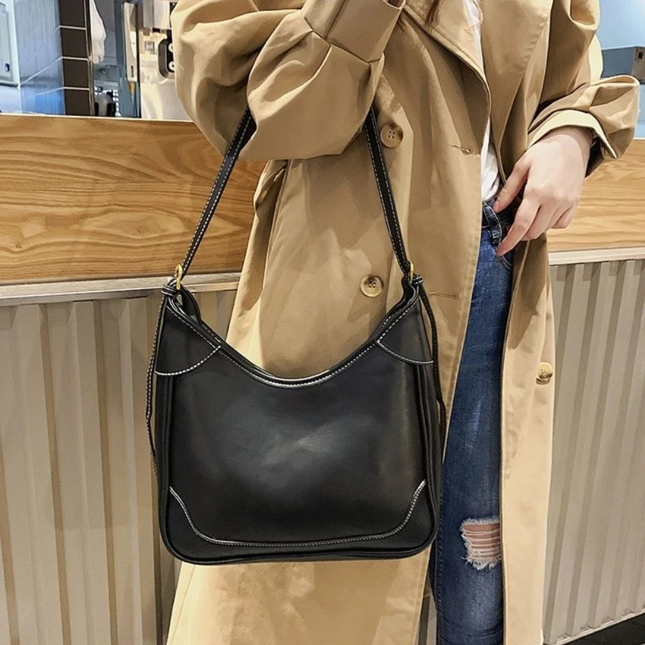 Classic Shoulder Bag PU Leather Crossbody