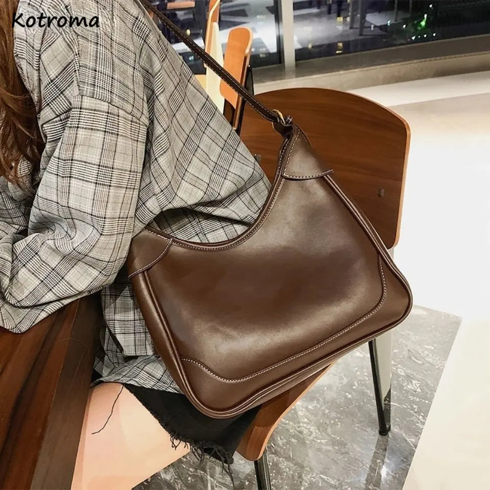 Classic Shoulder Bag PU Leather Crossbody
