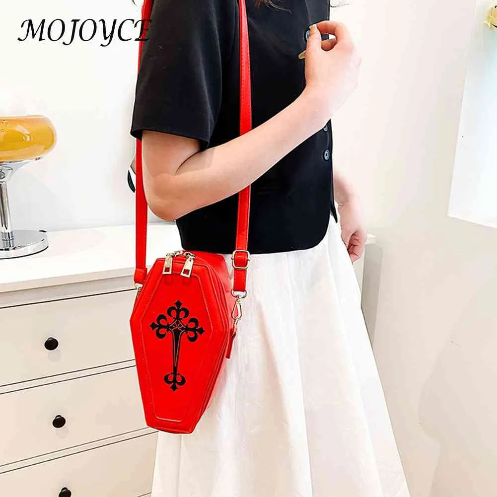 Coffin Shape Crossbody Handbag for Halloween Theme Party