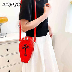 Coffin Shape Crossbody Handbag for Halloween Theme Party