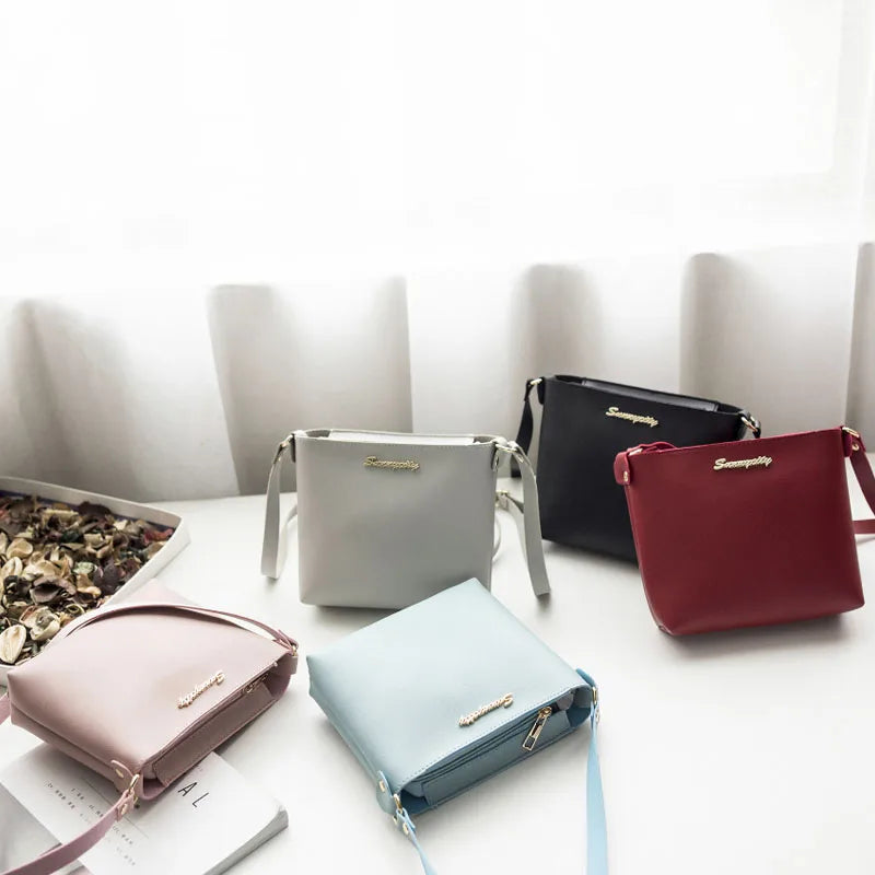 Retro Women Handbags Casual Pink Square Bag Girls One Shoulder Bags
