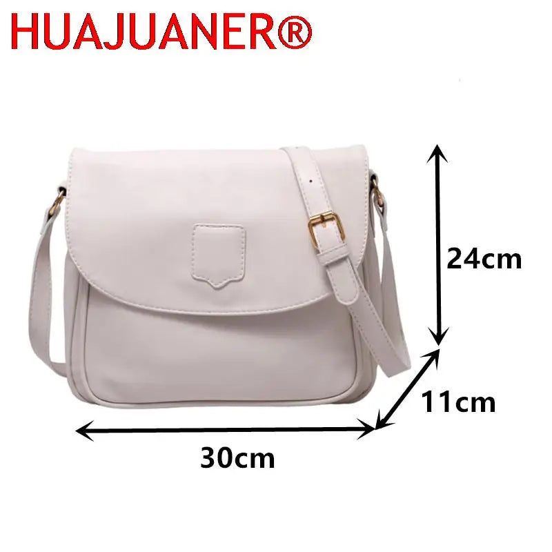 Retro Messenger Bag Women Travel Handbag Crossbody Leather Shoulder Bag