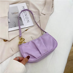 Vintage PU Leather Women's Shoulder Bag Casual Underarm Hobo Handbag