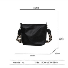 Vintage Shoulder Bag for Women PU Leather French Style Handbag Lady Purse