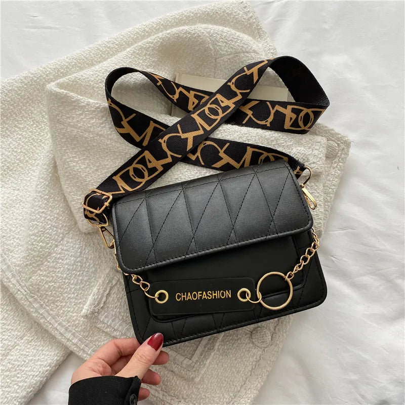 Retro Spring Women's Shoulder Bag Crossbody Diamond Pattern Texture Small Bag