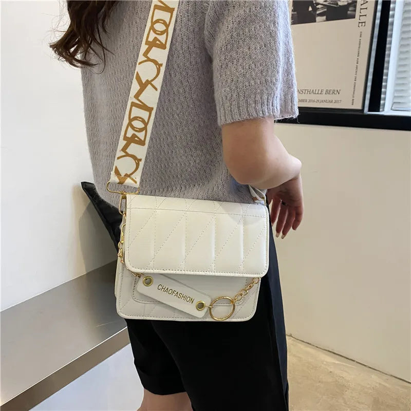 Retro Spring Women's Shoulder Bag Crossbody Diamond Pattern Texture Small Bag