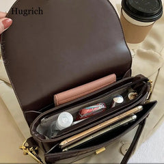 Stone Pattern Women's Saddle Bag Acrylic Shoulder Crossbody Bag