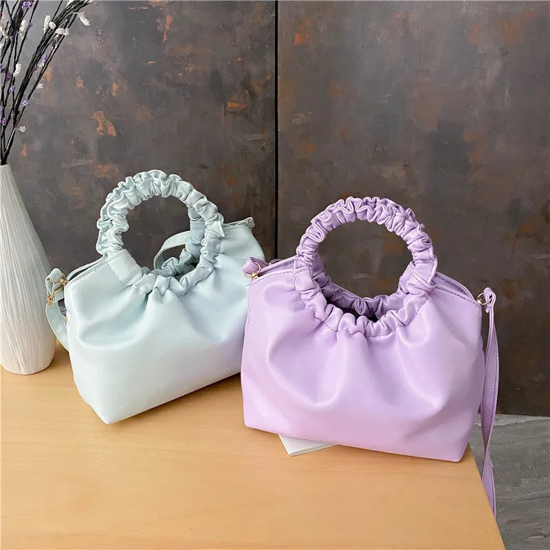 Vintage Ruched Shoulder Bags for Women