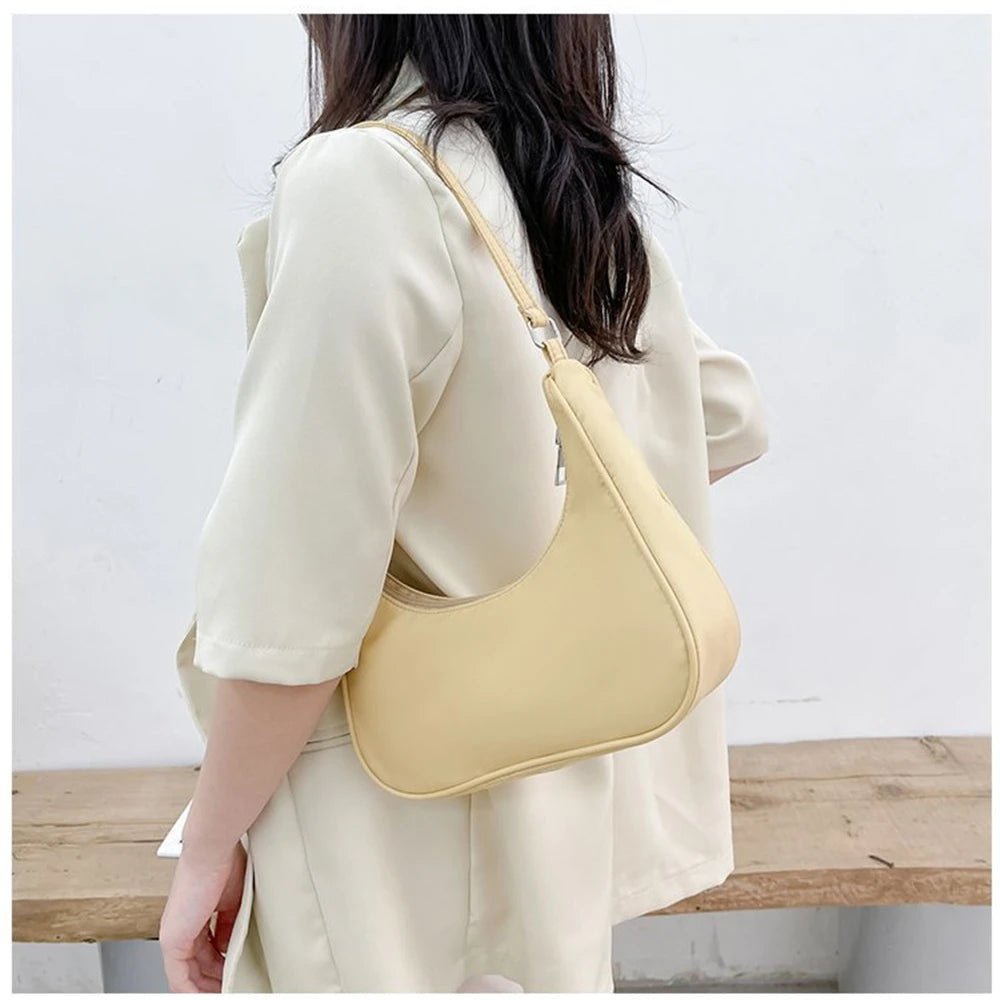 Vintage Mini Shoulder Bag PU Leather Casual Retro Tote Bag
