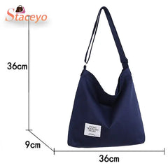 Retro Canvas Messenger Bag Large Capacity All-match Shoulder Bag