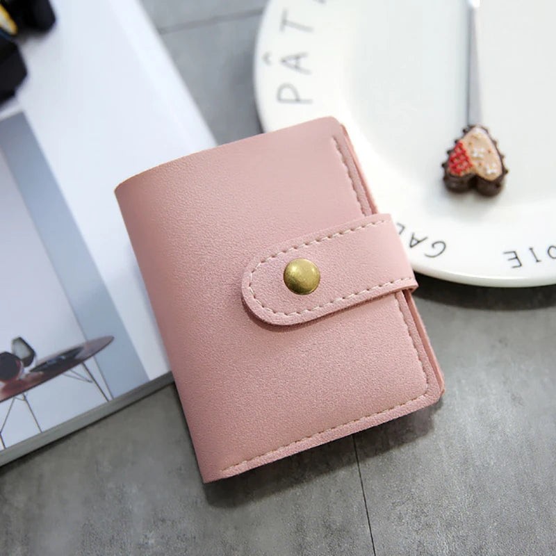 Vintage Two Fold Sewing Thread Portable Wallet Women's High British Style