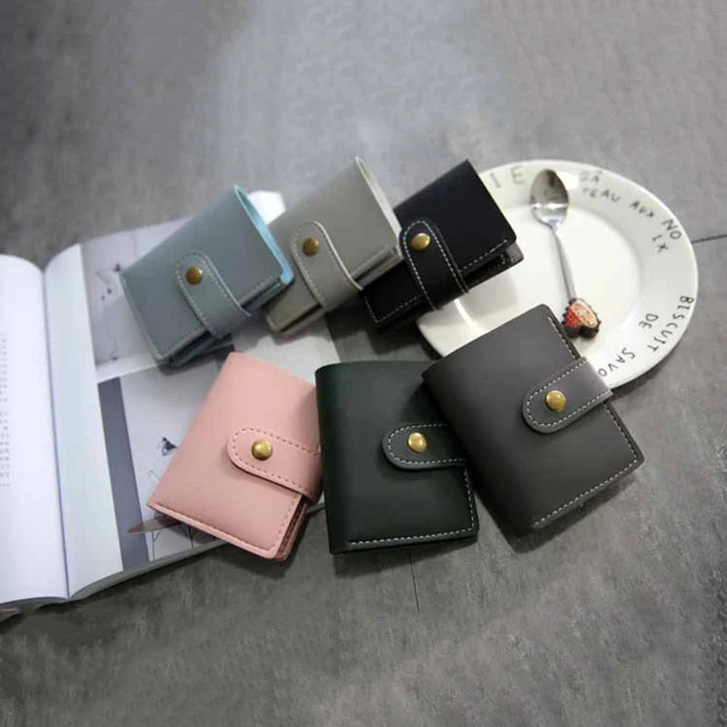 Vintage Two Fold Sewing Thread Portable Wallet Women's High British Style