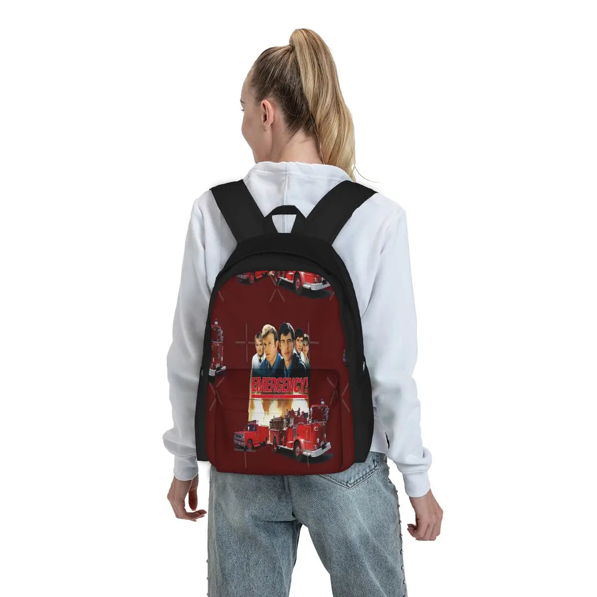 Retro Vintage 70S Medical Drama Backpacks Men's Women Schoolbag