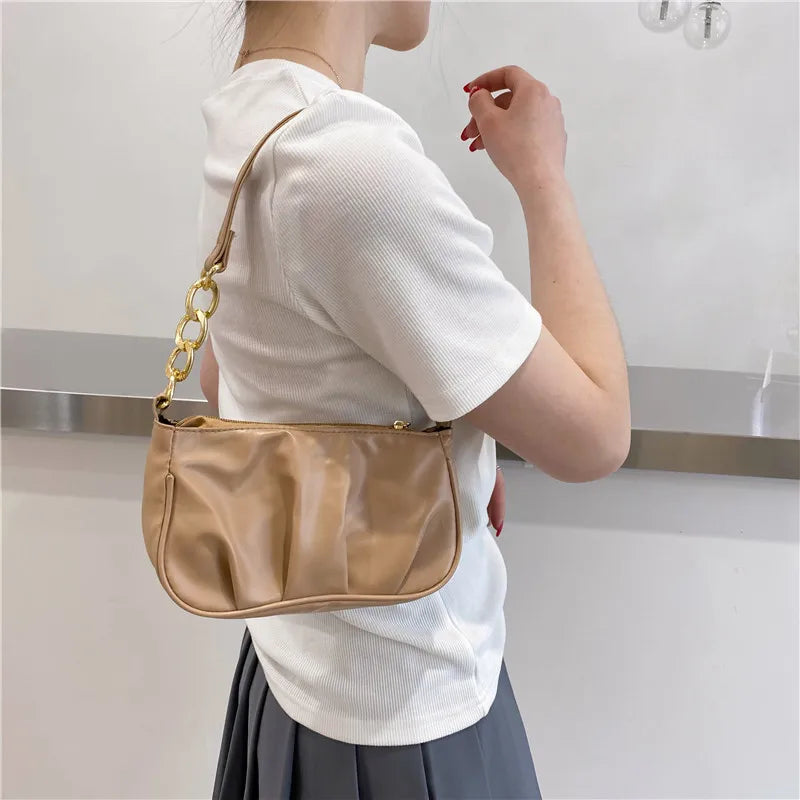 Retro Women Handbag PU Leather Shoulder Bag Hobos Clutch Purses