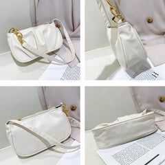 Retro Women Handbag PU Leather Shoulder Bag Hobos Clutch Purses