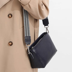 Retro Mini Shoulder Messenger Bag, Small Crossbody Bag Wide Fabric S