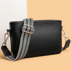 Retro Mini Shoulder Messenger Bag, Small Crossbody Bag Wide Fabric S